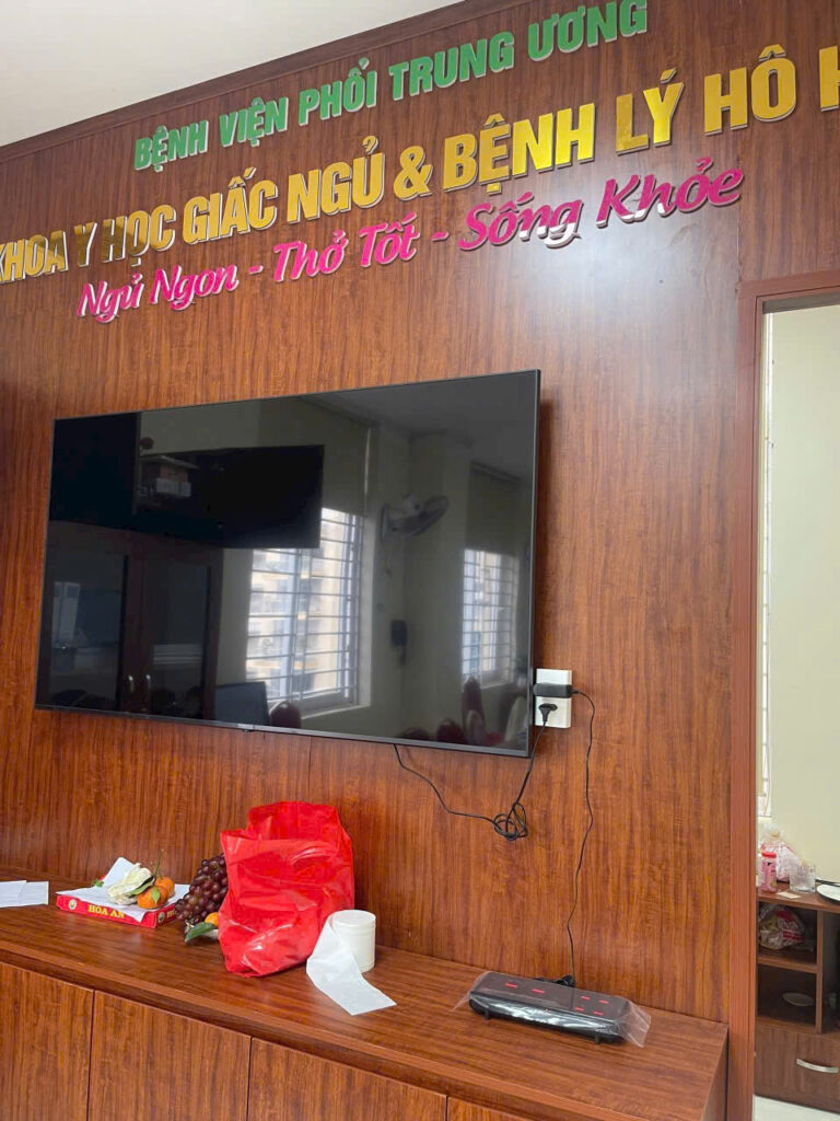 Hệ thống màn hình hiển thị chuông gọi y tá trực quan thuộc dự án soltbell bệnh viện Phổi Trung ương